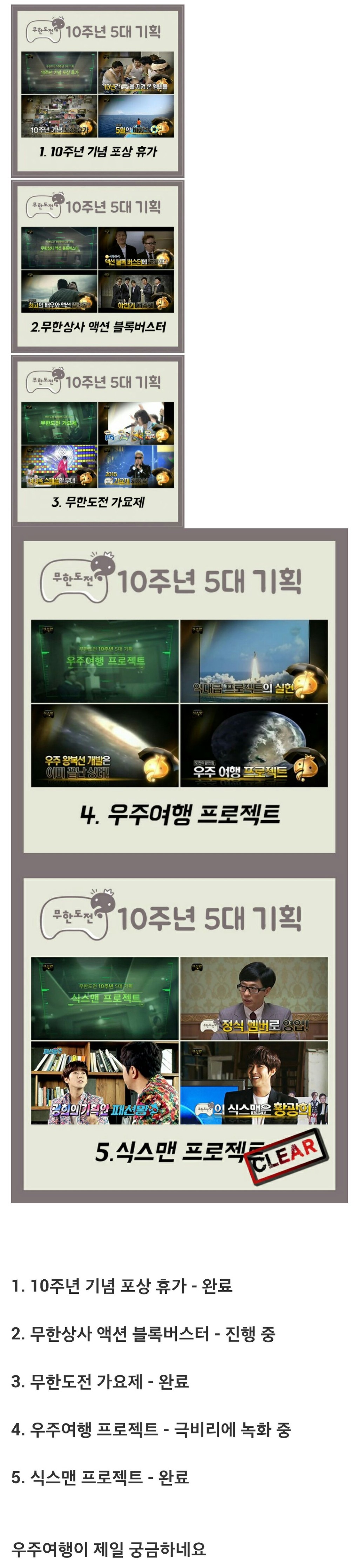 무한도전 10주년 기획 진행상황.jpg | 인스티즈