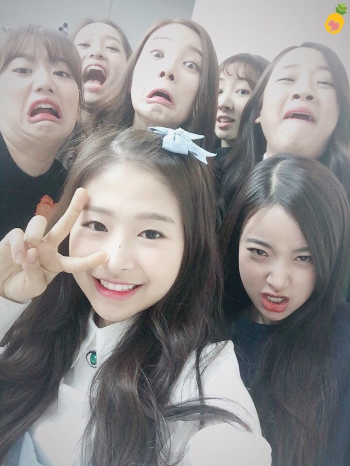 에이프릴+윤채경,조시윤 얼굴몰아주기 | 인스티즈