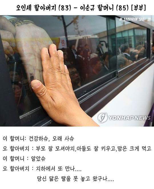 이산가족이 헤어지며 남긴 마지막 말 | 인스티즈