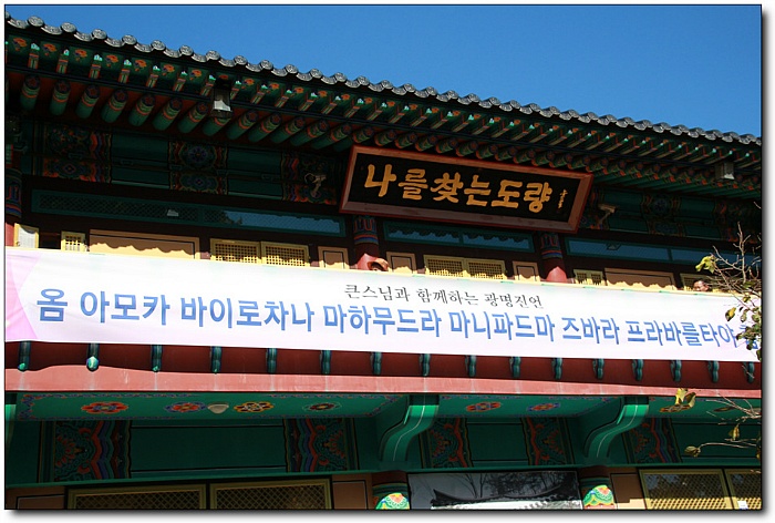회주큰스님의 천일 무문관 청정결사 성만회향을 발원하는 감포도량 광명진언 기도순례 한마음으로 함께 했습니다.[수요일 낮반] > 한국불교대학소... 