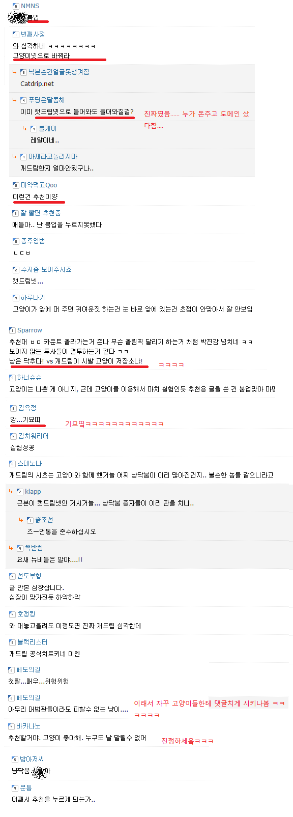 흔한 남초사이트의 냥이사랑 | 인스티즈