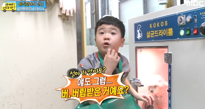 [아빠어디가] 유기견을 대하는 윤후의 태도 .jpg | 인스티즈