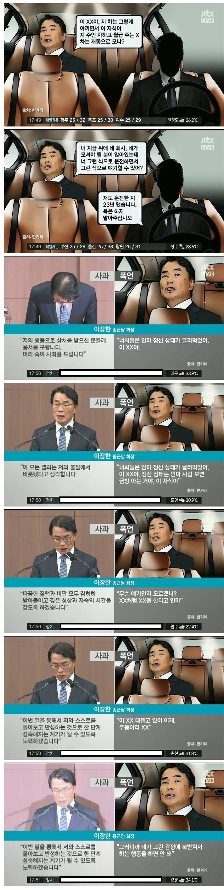 종근당 회장이 했던 폭언 | 인스티즈