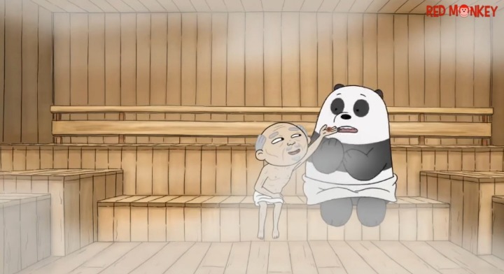 자막 없이 봐도 뭔 뜻인지 다 이해가서 짱웃긴 위베어베어스 한국찜질방편 (영상) | 인스티즈