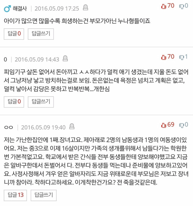 [판] 가난한데 애많은집 보면 한심한가요? | 인스티즈