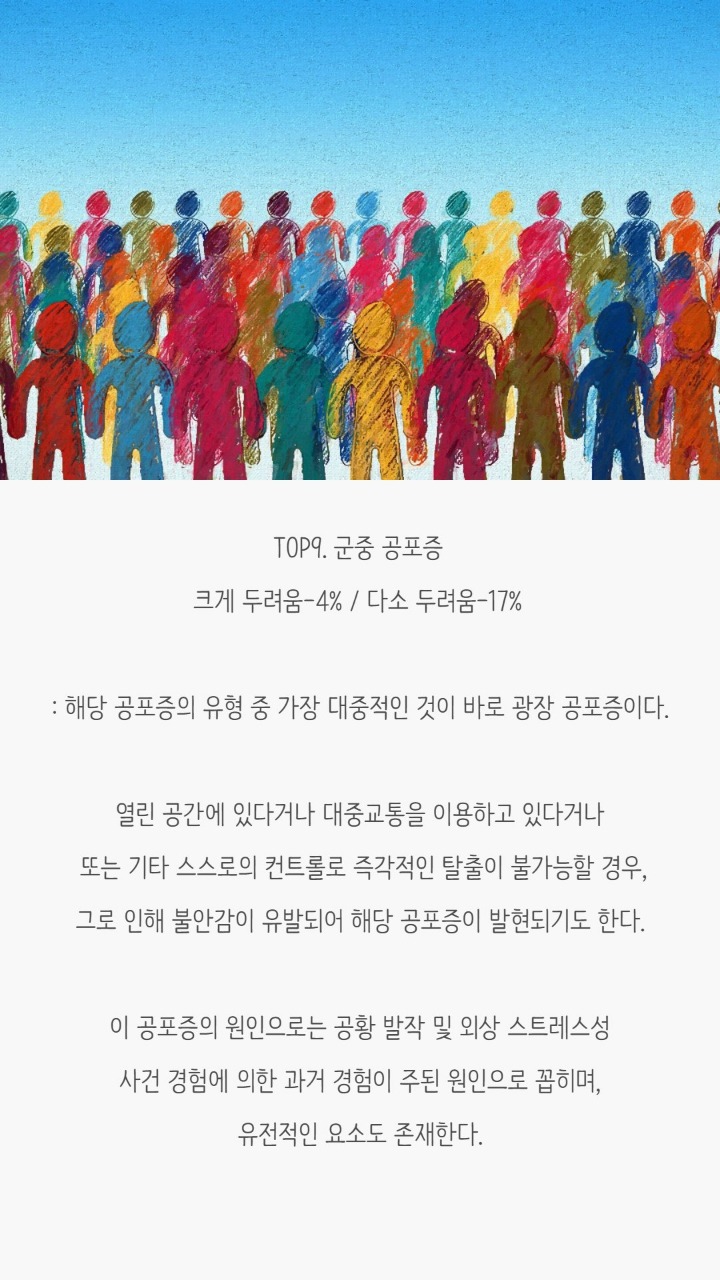 사람들이 겪는 공포증(무서운 사진 없음) | 인스티즈