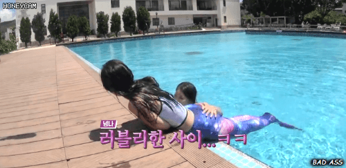 생각보다 너무 쎄게 때려서 발끈한 러블리즈 지수.gif | 인스티즈