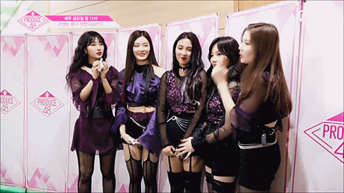 [데이터주의] 프듀48 Rumor조 비하인드 움짤 | 인스티즈