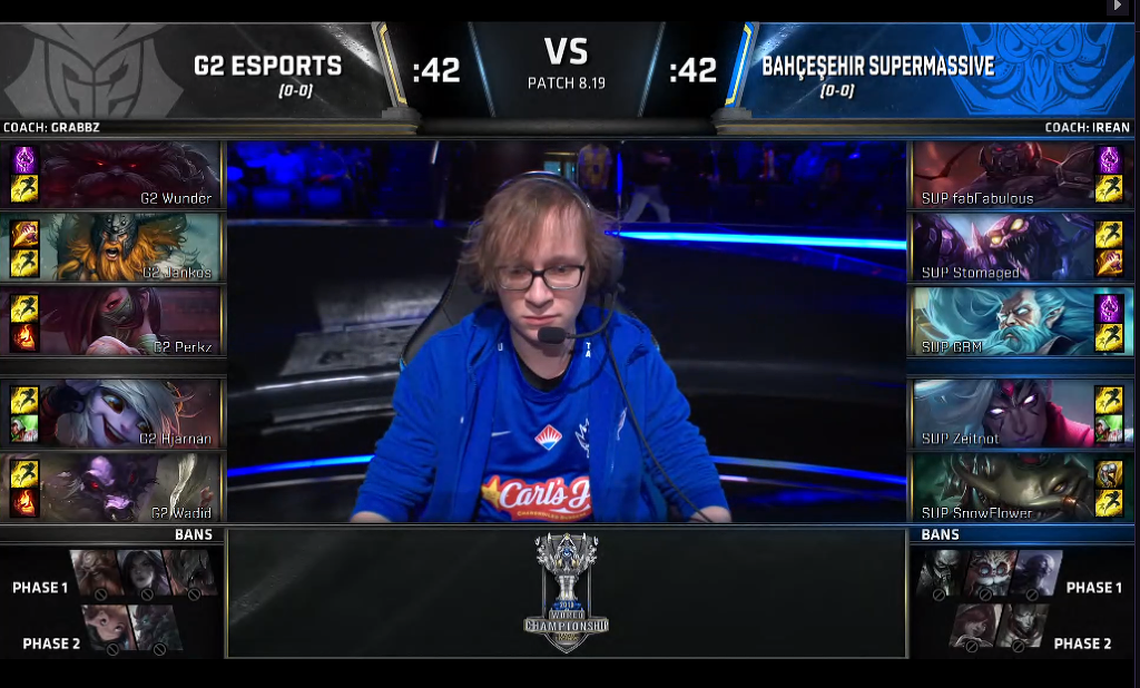 [LOL] 2018 롤드컵 플레이-인 스테이지 / 대회 이틀째 제 2경기, G2(유럽) vs SUP(터키) - 경기결과 | 인스티즈