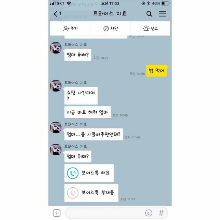 사칭하는 사기꾼에게 사기당할뻔한 트와이스 지효 엄마 | 인스티즈